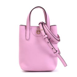 Salvatore Ferragamo Crossbody Shoulder Bag Leather Pink Women's