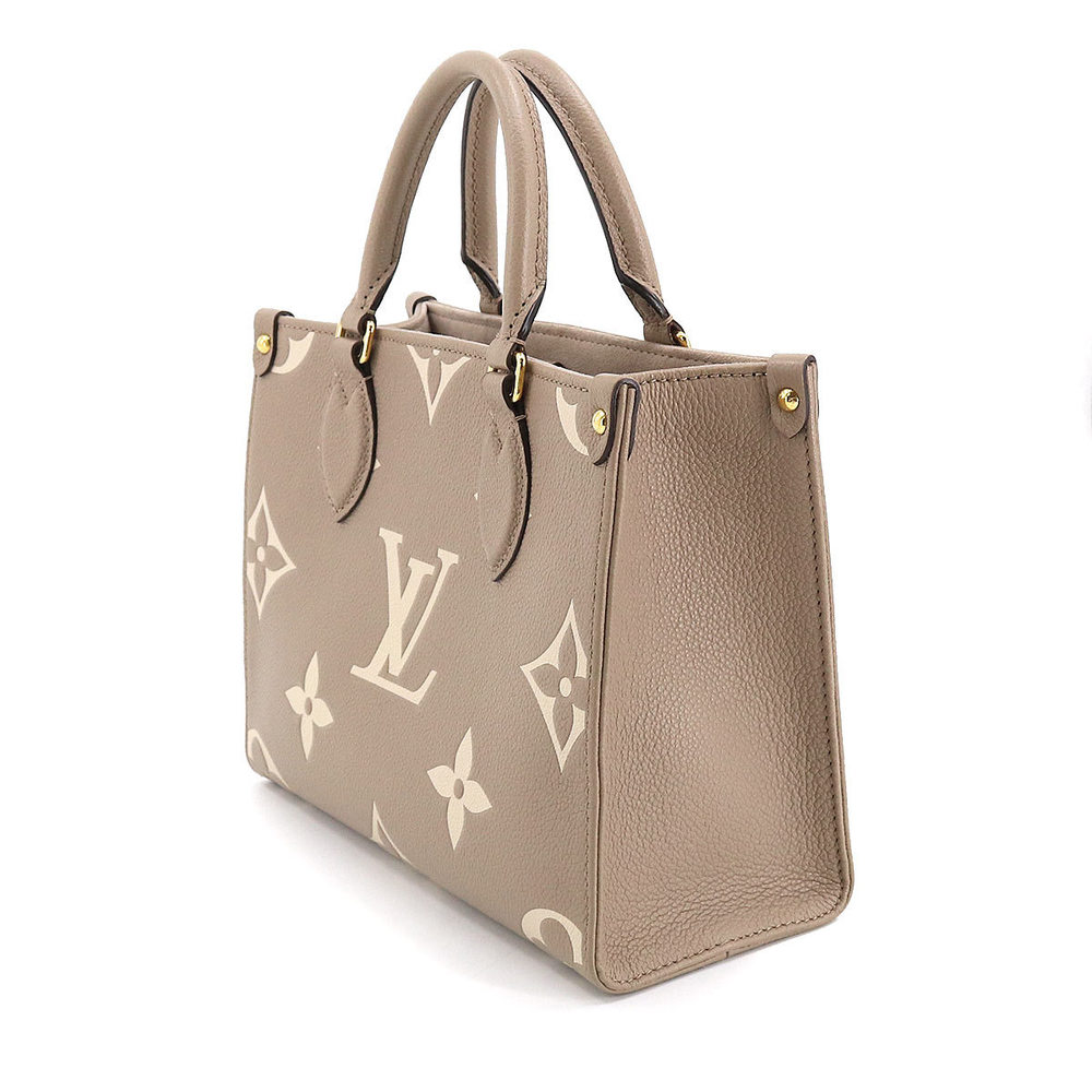 Louis+Vuitton+Onthego+Tote+PM+Tourterelle+Beige+Cream+Leather+