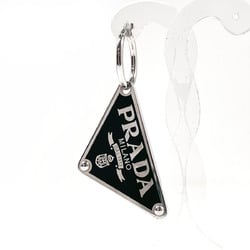 Prada triangle logo earrings silver 925 PRADA unisex