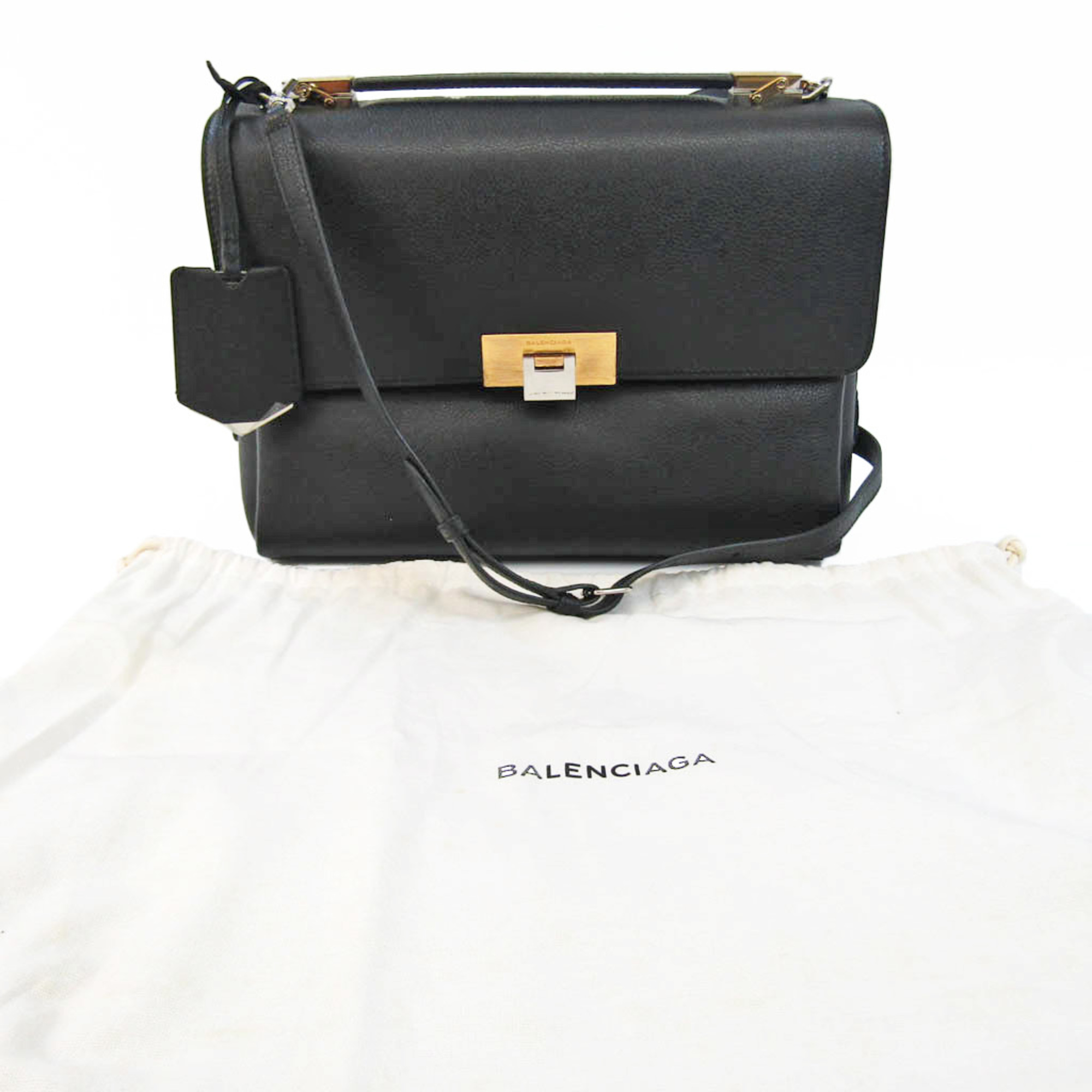 Balenciaga Ludis 391568 Women's Leather Handbag,Shoulder Bag Black