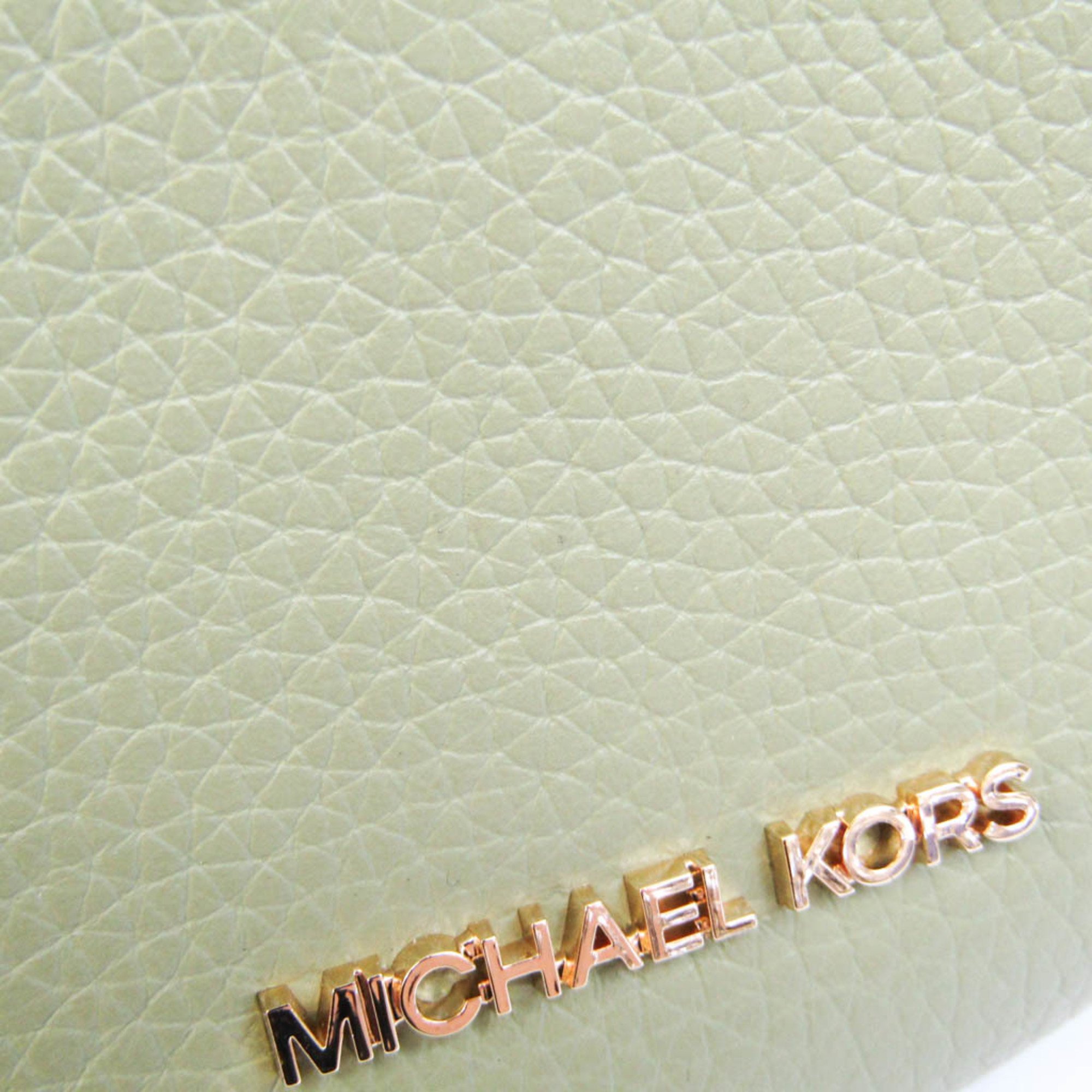 Michael Kors DOVER 35R3G4DC5L Women's Leather Shoulder Bag Light Green