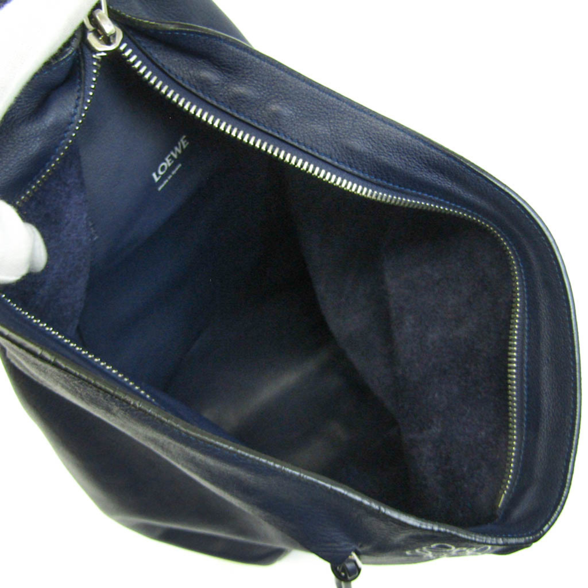 Loewe Anton Women,Men Leather Shoulder Bag,Sling Bag Navy