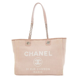 CHANEL-Deauville-MM-Canvas-Leather-Chain-Tote-Bag-Blue-A67001