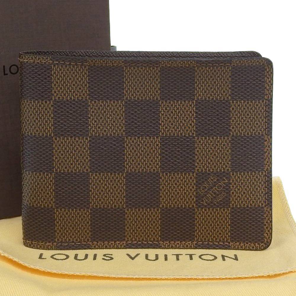 Louis Vuitton N60895 Multiple Wallet Damier Ebene Canvas