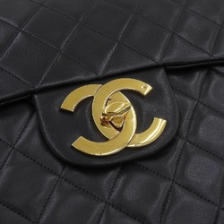 CHANEL Deca Matelasse 34 Coco Mark Chain Shoulder Bag Black A01094