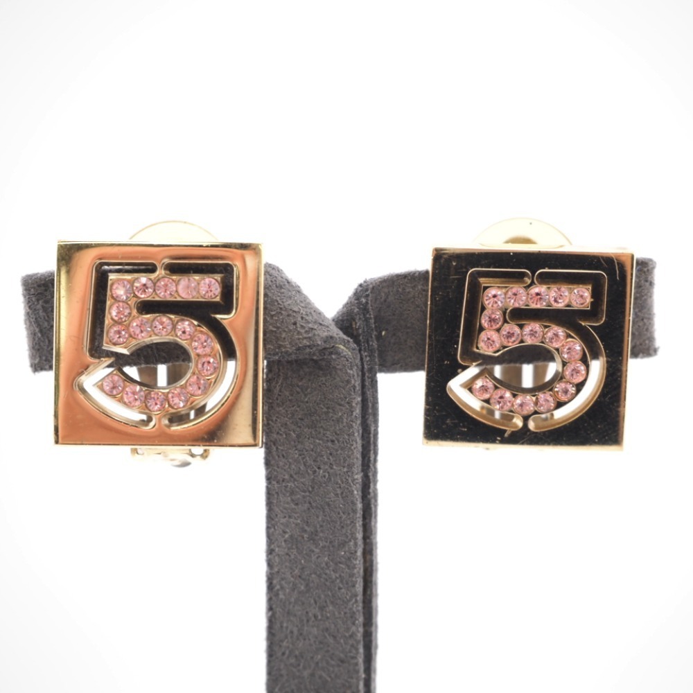 Rhinestone Pendant Earring, Chanel Number 5 Earrings