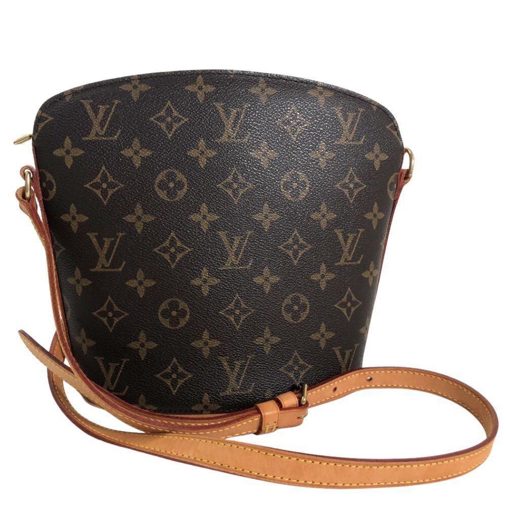 Authentic Louis Vuitton Monogram Drouot Cross Body Shoulder Bag
