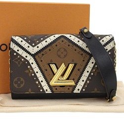 LOUIS VUITTON Monogram Portefeuille Twist Chain Shoulder Bag M62872