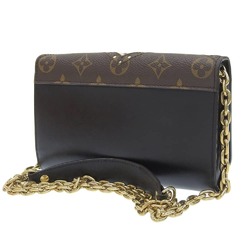 LOUIS VUITTON Monogram Portefeuille Twist Chain Shoulder Bag M62872