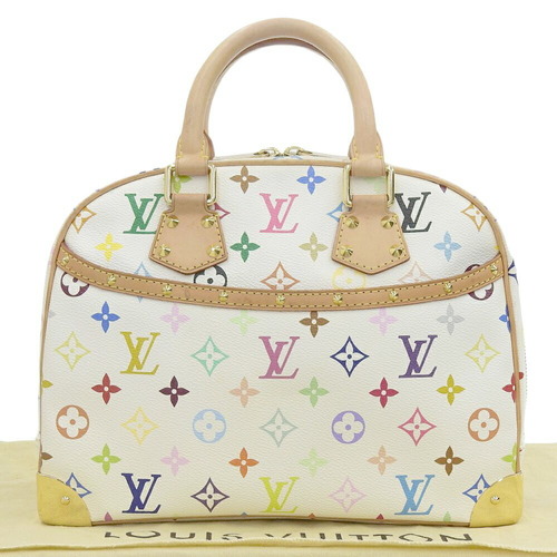 Louis Vuitton Monogram Multi colore Blanc Trouville Bag