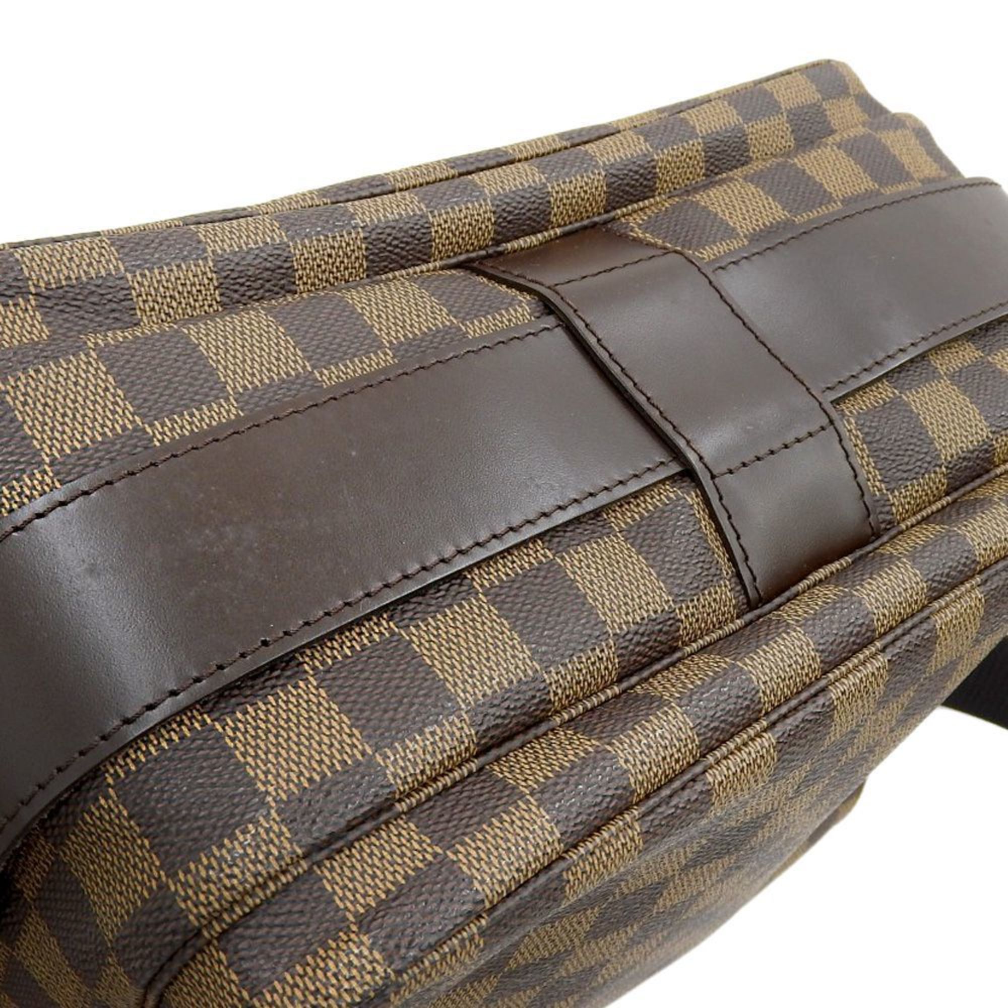 LOUIS VUITTON Damier Naviglio Shoulder Bag Ebene N45255