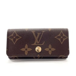 Louis Vuitton Damier Multicle 4 Key Case N62631 Brown Pvc Leather