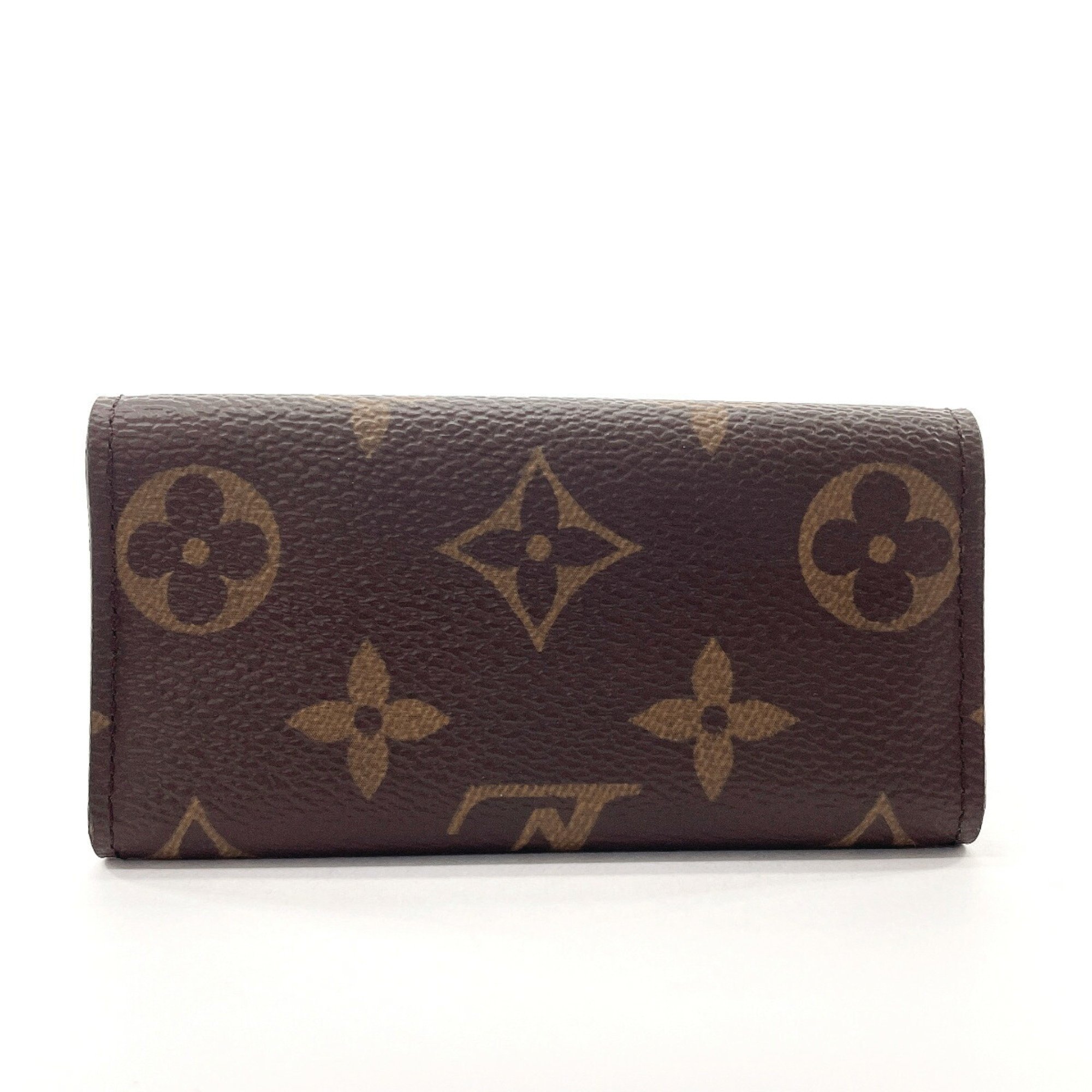 Louis Vuitton Multicle 4 Key Case Monogram Canvas LOUIS VUITTON M69517 Unisex Brown