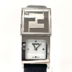 Fendi Zucca Secret Watch Stainless Steel/Leather FENDI 5400L Ladies Silver