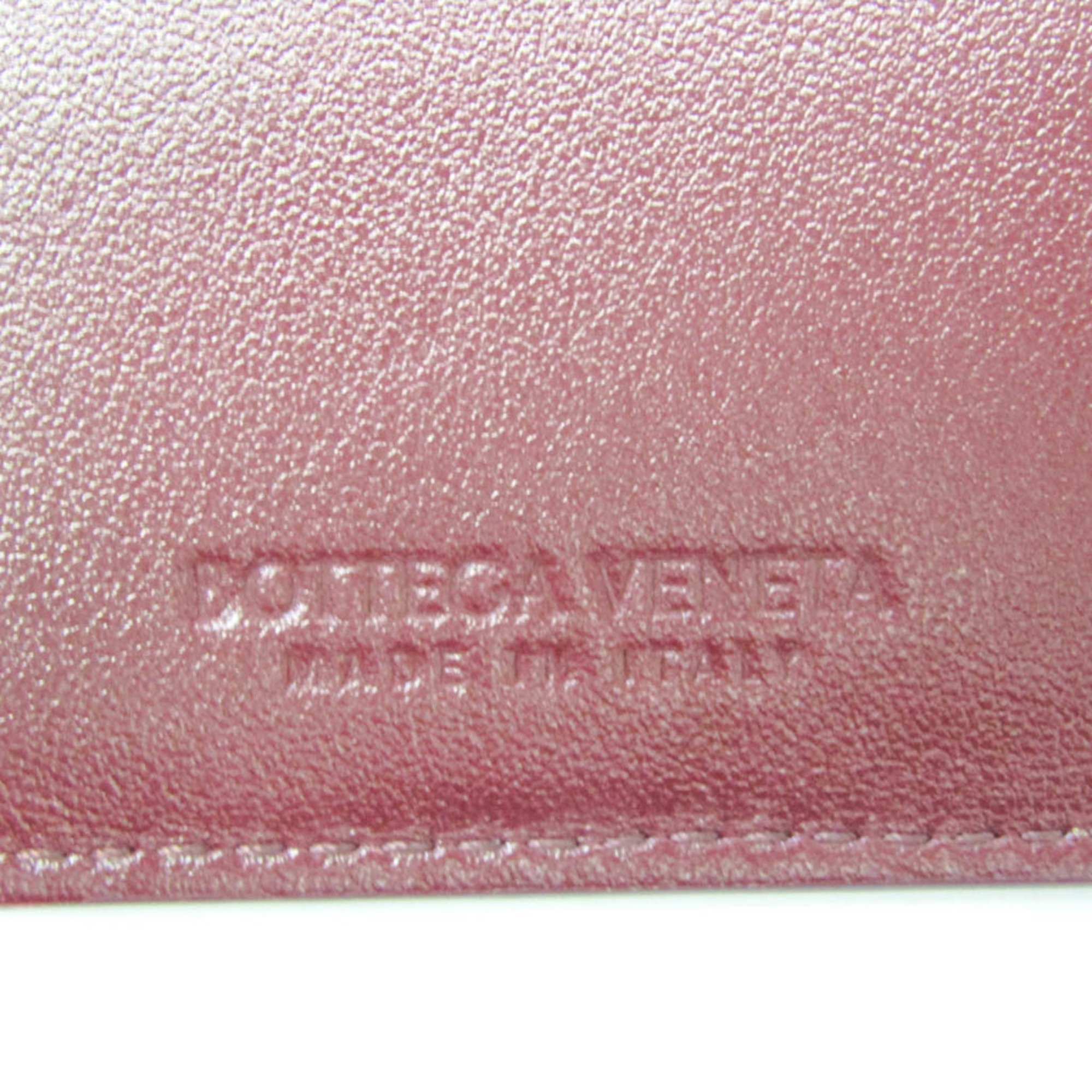 Bottega Veneta Intrecciato 593025 Women,Men Leather Key Case Bordeaux
