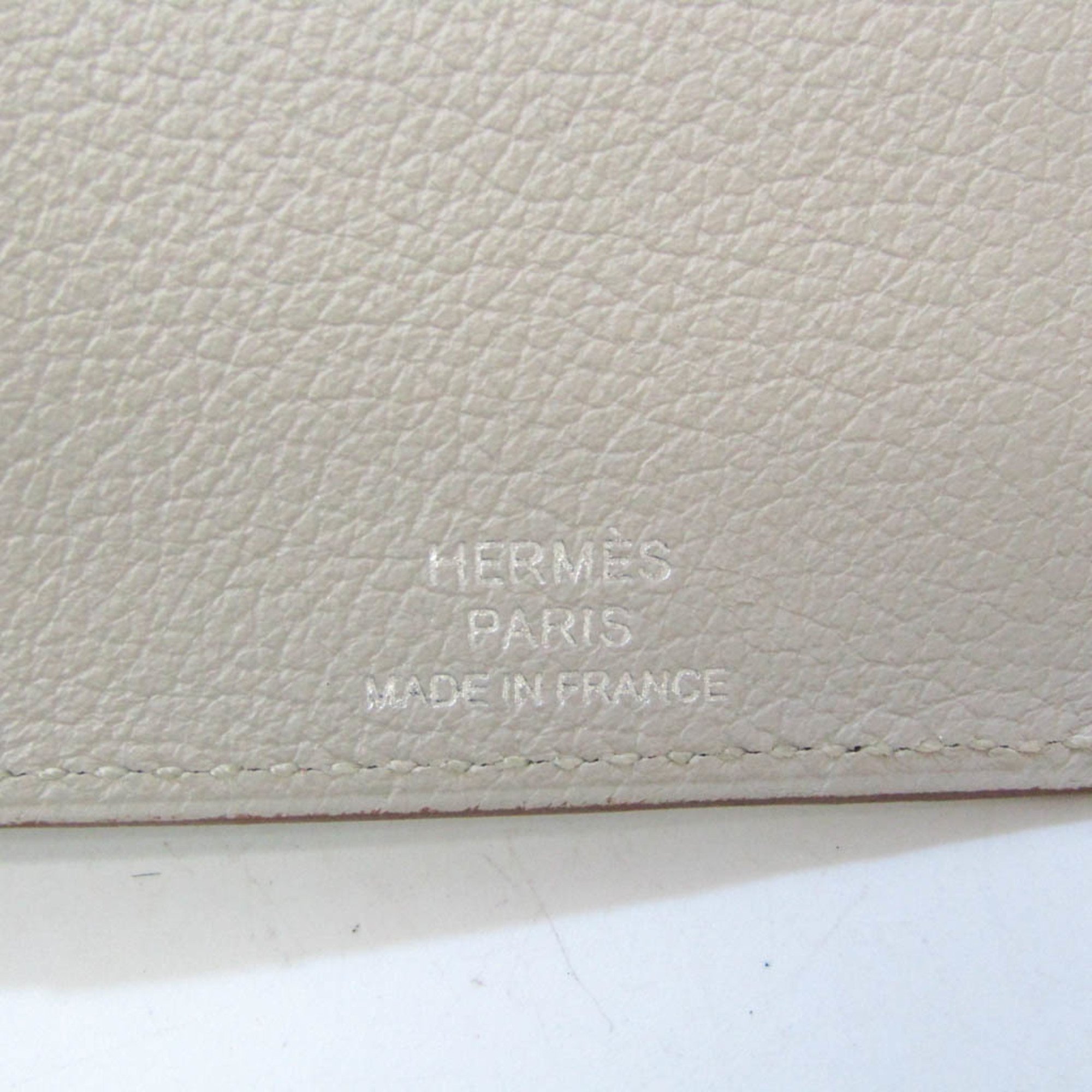 Hermes Compact Size Planner Cover Pearl Gray EA zip PM notebook cover