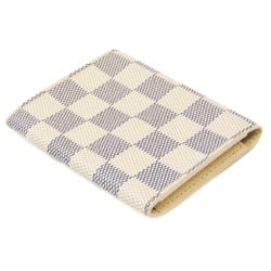 Louis Vuitton Damier Azur Damier Azur Business Card Case Damier Azur Enveloppe cartes de visite N61746