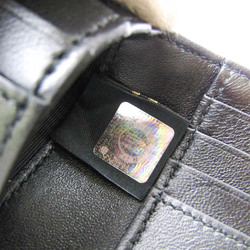 Bvlgari Infinitum 291753 Men's Leather Bill Wallet (bi-fold) Black