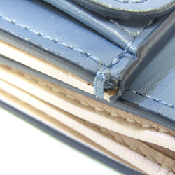 Tod's XAWDBBB1000RIIU223 Women's Leather Wallet (tri-fold) Blue