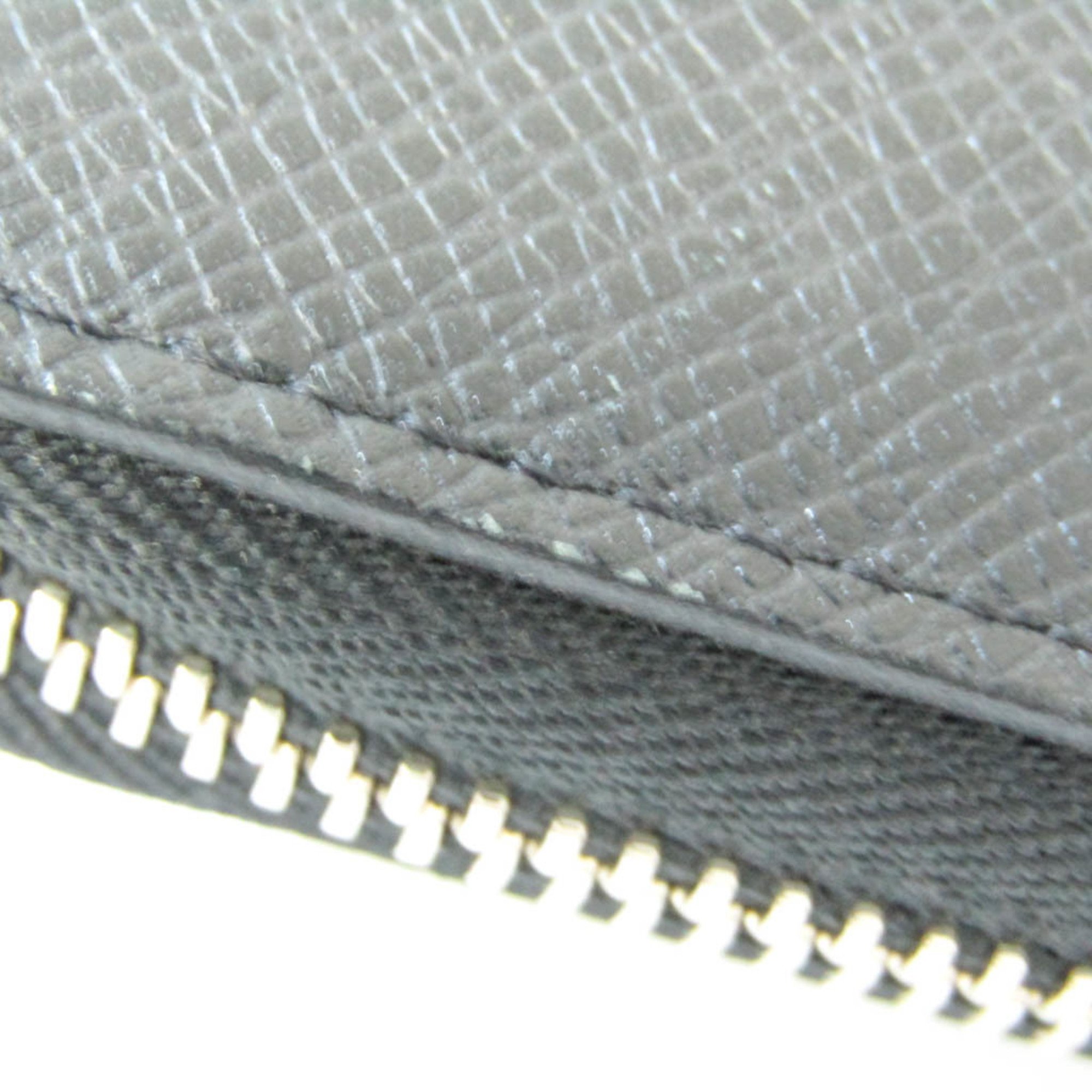 Louis Vuitton Taiga Zippy Organizer NM M30056 Men's Taiga Leather Long Wallet (bi-fold) Noir
