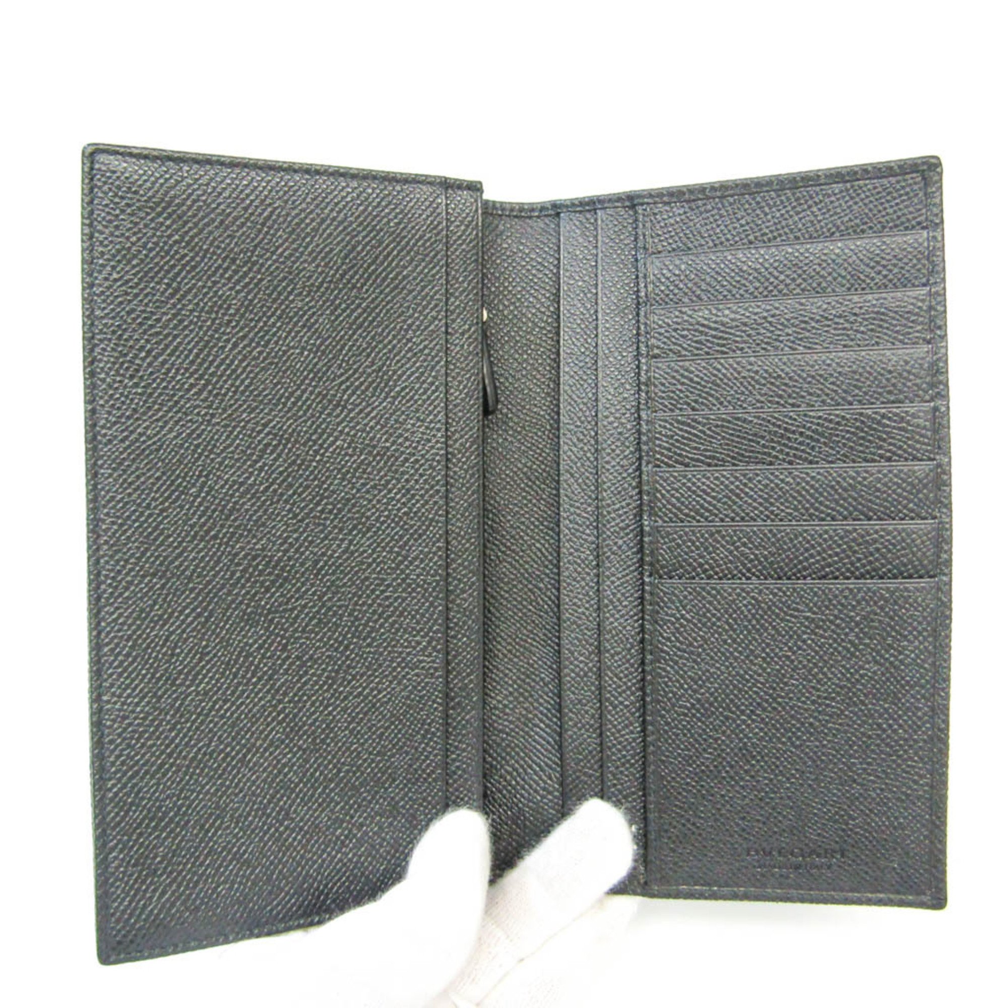 Bvlgari Bvlgari Bvlgari Man 30398 Men's Leather Long Wallet (bi-fold) Black