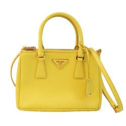 Prada BN2896 Women's Saffiano Lux Handbag,Shoulder Bag Yellow