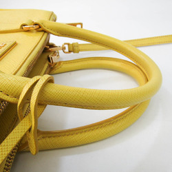 Prada BN2896 Women's Saffiano Lux Handbag,Shoulder Bag Yellow