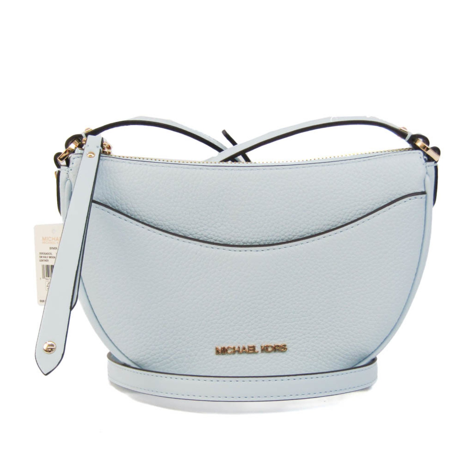 Michael Kors DOVER 35R3G4DC5L Women's Leather Shoulder Bag Light Blue