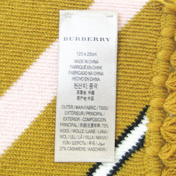 Burberry KNITTED STRIPE TIPPET Muffler 407535 Women's Wool Cashmere Stole Light Pink,Off-white,Mustard