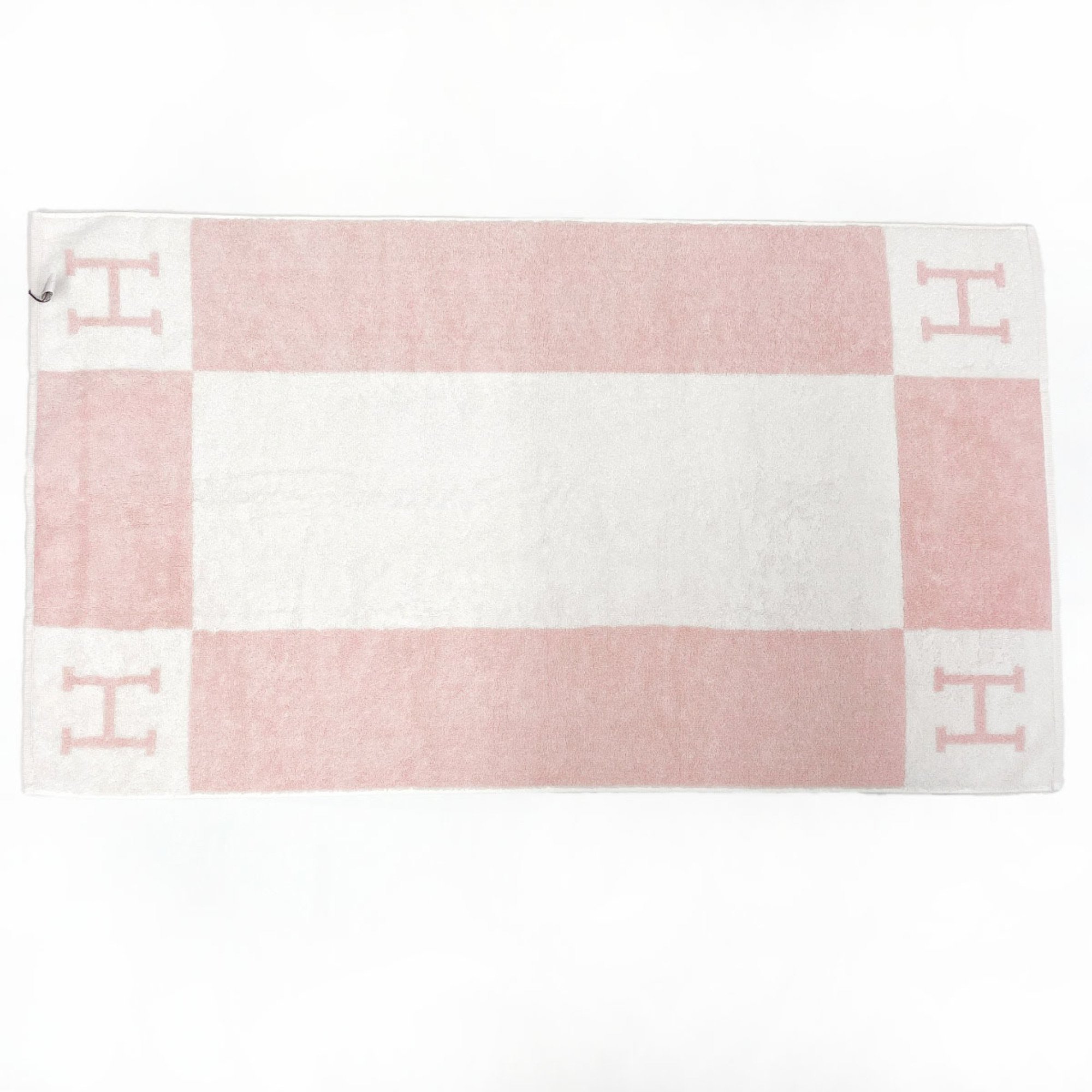 Hermes Avalon New Towel Cotton HERMES H102193M 02 Unisex Pink