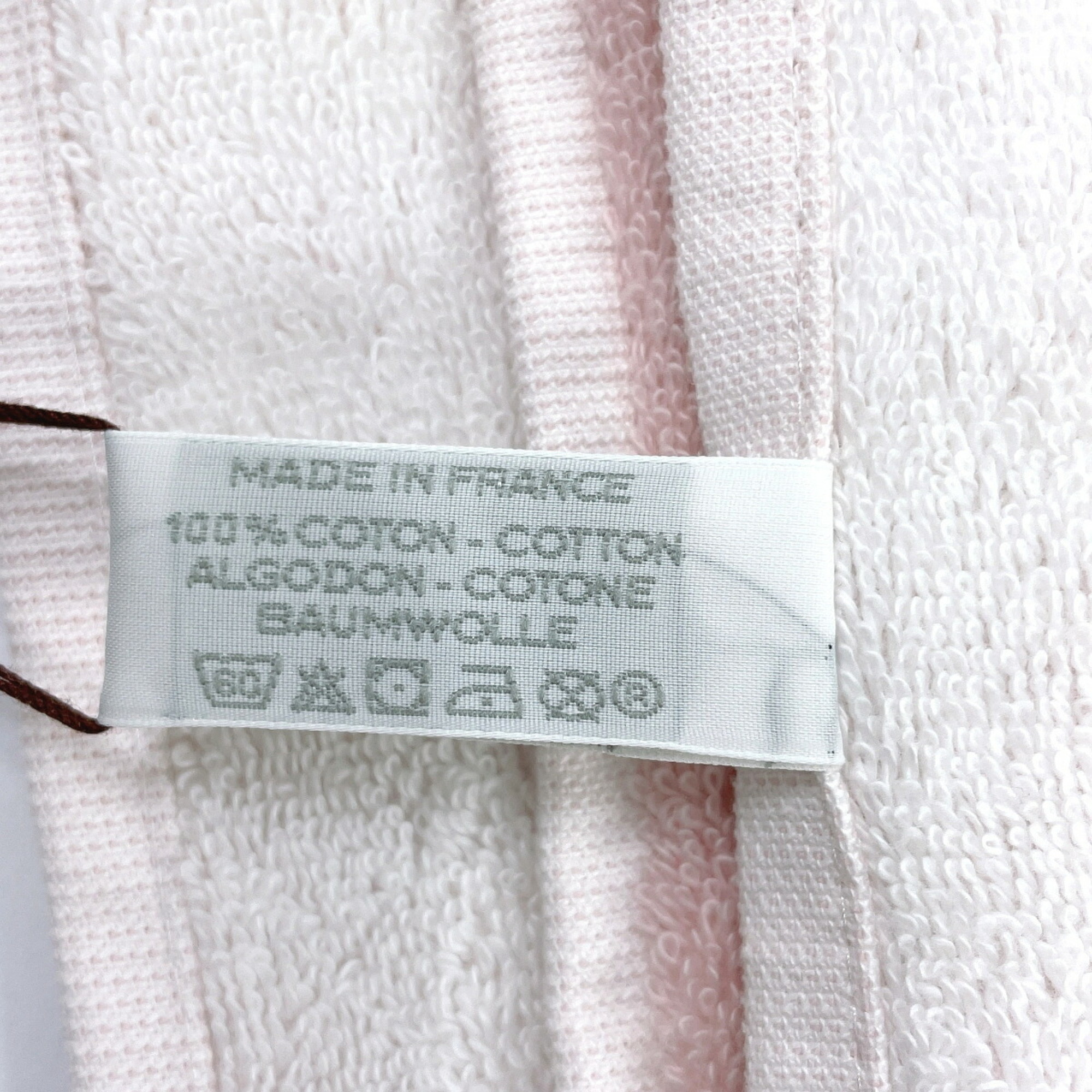 Hermes Avalon New Towel Cotton HERMES H102193M 02 Unisex Pink