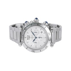 Cartier Pasha de watch WSPA0018 silver dial wristwatch men's