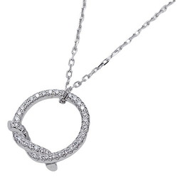 Cartier Necklace Women's 750WG Diamond Entrelace White Gold Polished