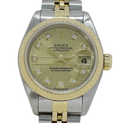 Rolex Datejust 69173G T watch ladies 10P diamond automatic winding AT stainless steel SS gold YG combination overhauled/polished