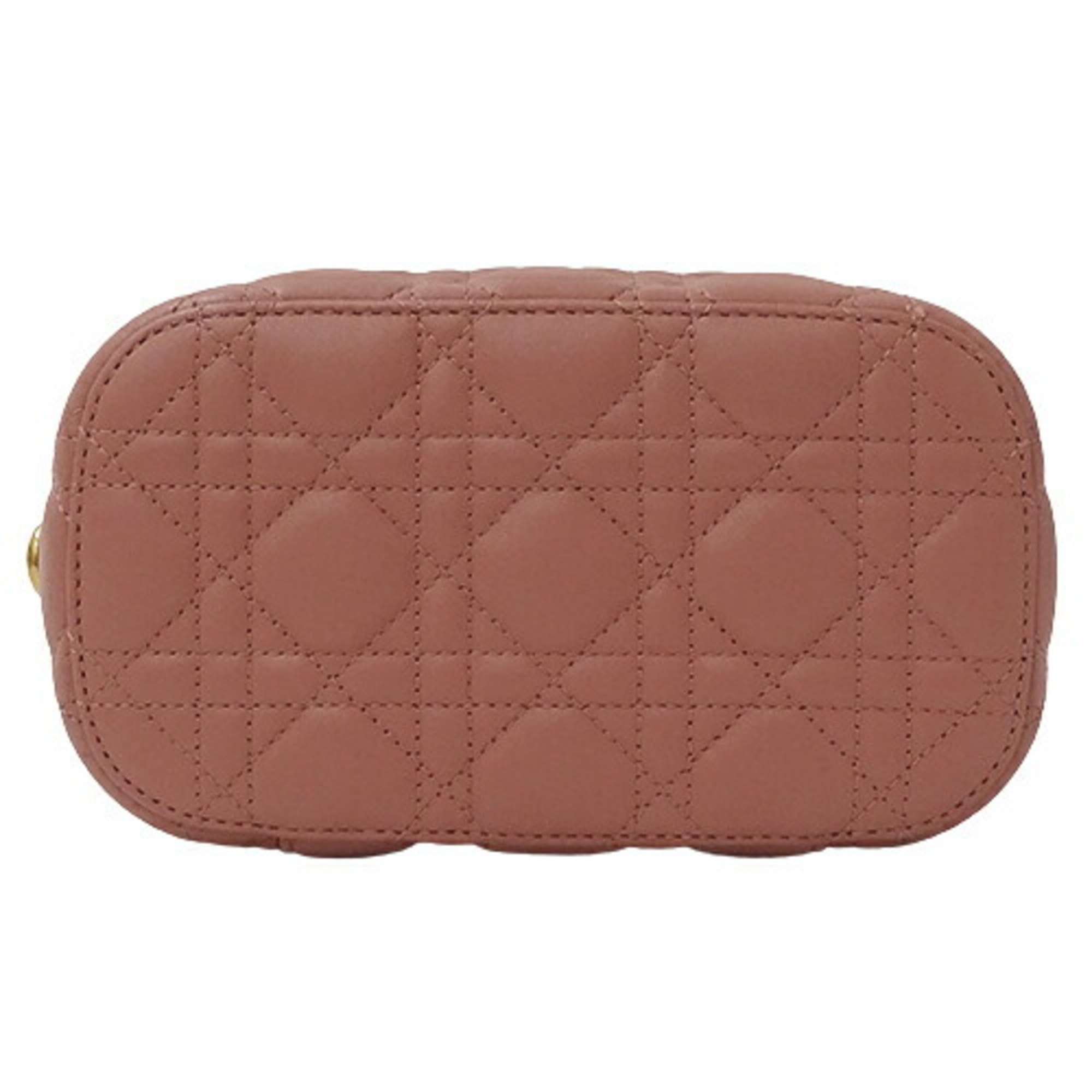 Christian Dior Bag Women's Handbag Shoulder 2way Vanity Leather Cannage Small Pink