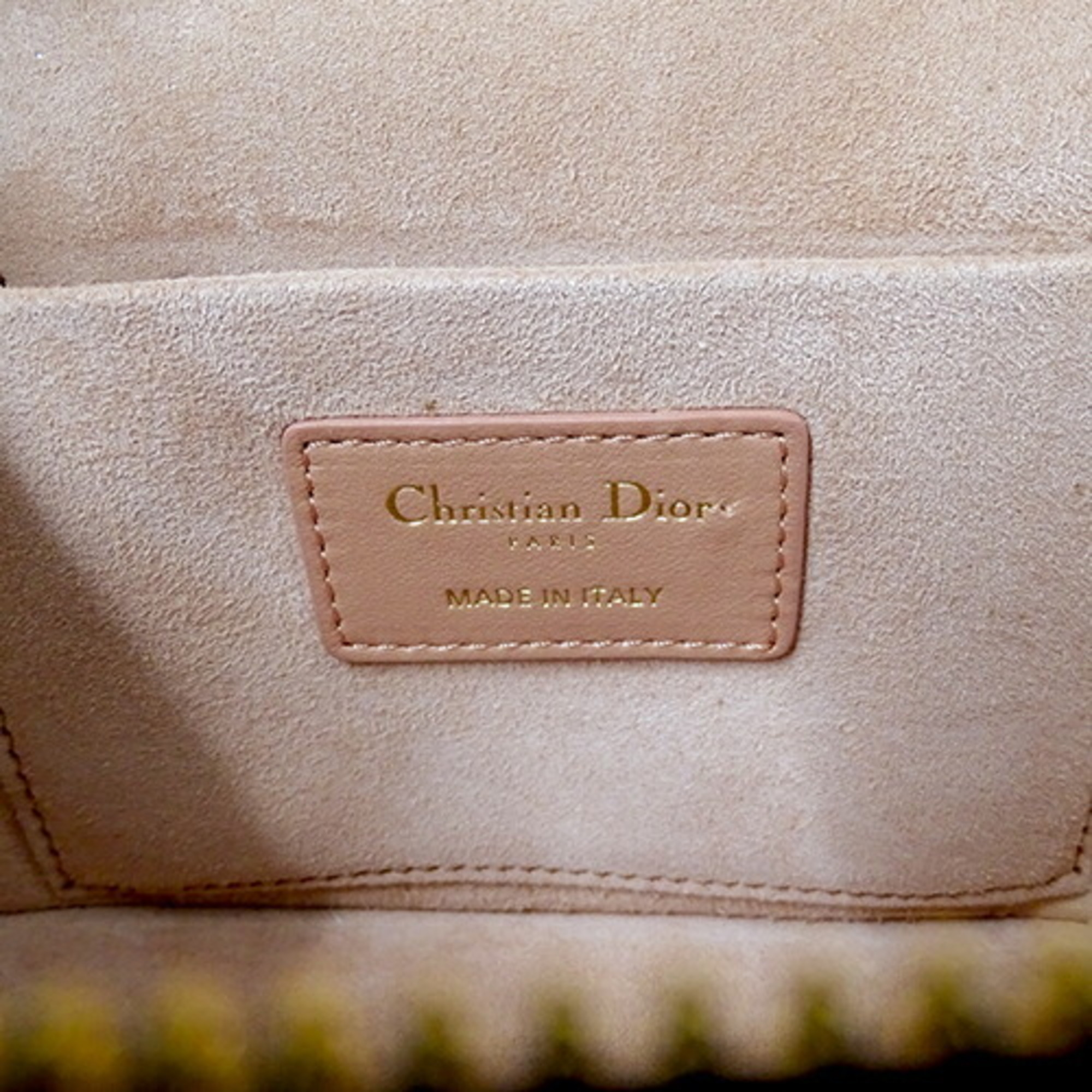 Christian Dior Bag Women's Handbag Shoulder 2way Vanity Leather Cannage Small Pink