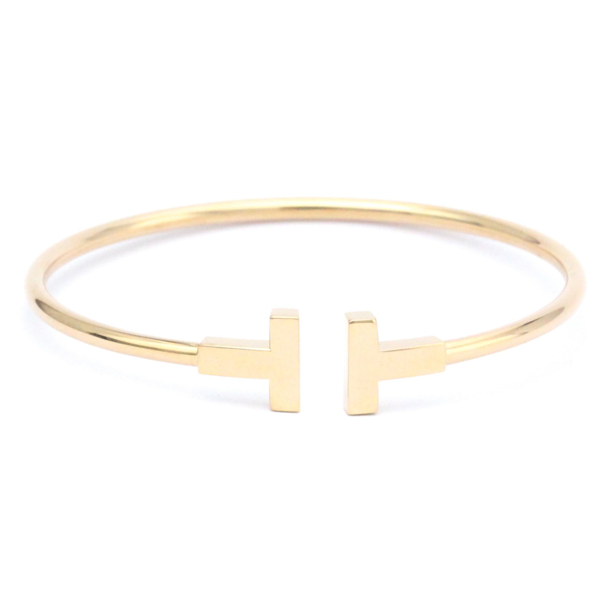 Tiffany T-wire Bracelet Pink Gold (18K) No Stone Bangle Pink Gold