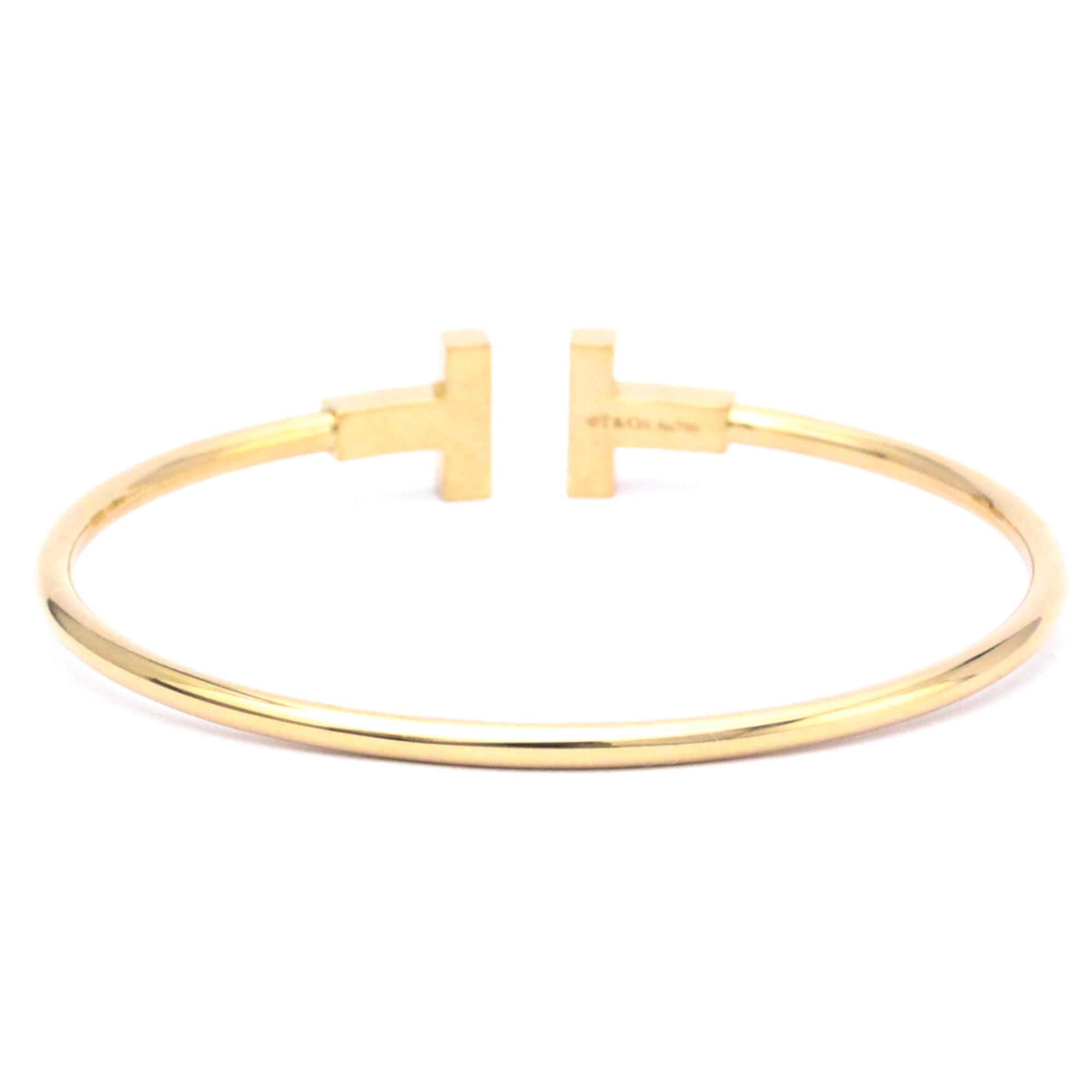 Tiffany T-wire Bracelet Pink Gold (18K) No Stone Bangle Pink Gold