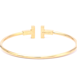 Tiffany T-wire Bracelet Pink Gold (18K) No Stone Bangle Pink Gold