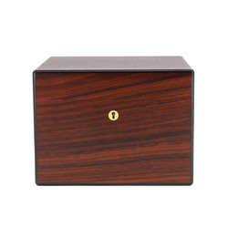 Hermes HERMES Cigar Box Case Wood Brown Gold Metal Fittings Hygrometer Humidifier box