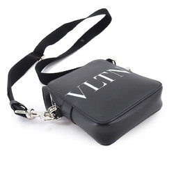 Valentino Garavani VALENTINO GARAVANI VLTN Logo Small Crossbody Shoulder Bag Leather Nero Bianco Cross body