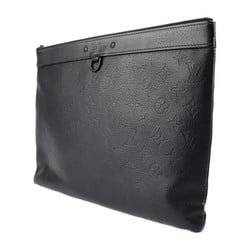 LOUIS VUITTON Louis Vuitton Pochette Discovery Second Bag M62903 Monogram Shadow Black Clutch Pouch