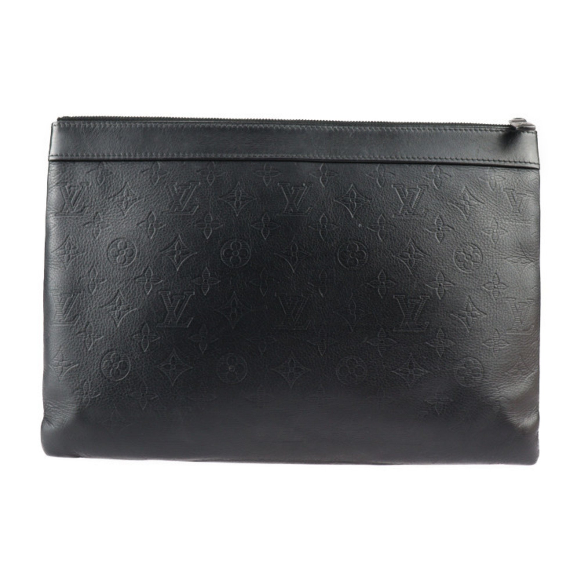 LOUIS VUITTON Louis Vuitton Pochette Discovery Second Bag M62903 Monogram Shadow Black Clutch Pouch