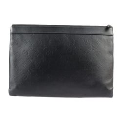 LOUIS VUITTON Louis Vuitton Pochette Discovery Second Bag M62903 Monogram Shadow Black Clutch Pouch