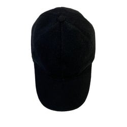GUCCI Black M/58 Size Wool Apparel Baseball Cap Unisex Accessories