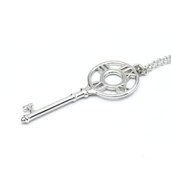 Tiffany Atlas Key Necklace White Gold (18K) Diamond Men,Women Fashion Pendant Necklace (Silver)