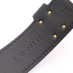 HERMES Kelly Twist PM Bracelet H011078C Notation Size T2 Vaux Swift Black Pink Gold Hardware B Engraved