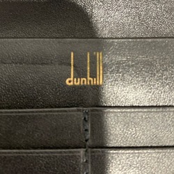 Dunhill Black Leather Wallet Bifold Long Men's