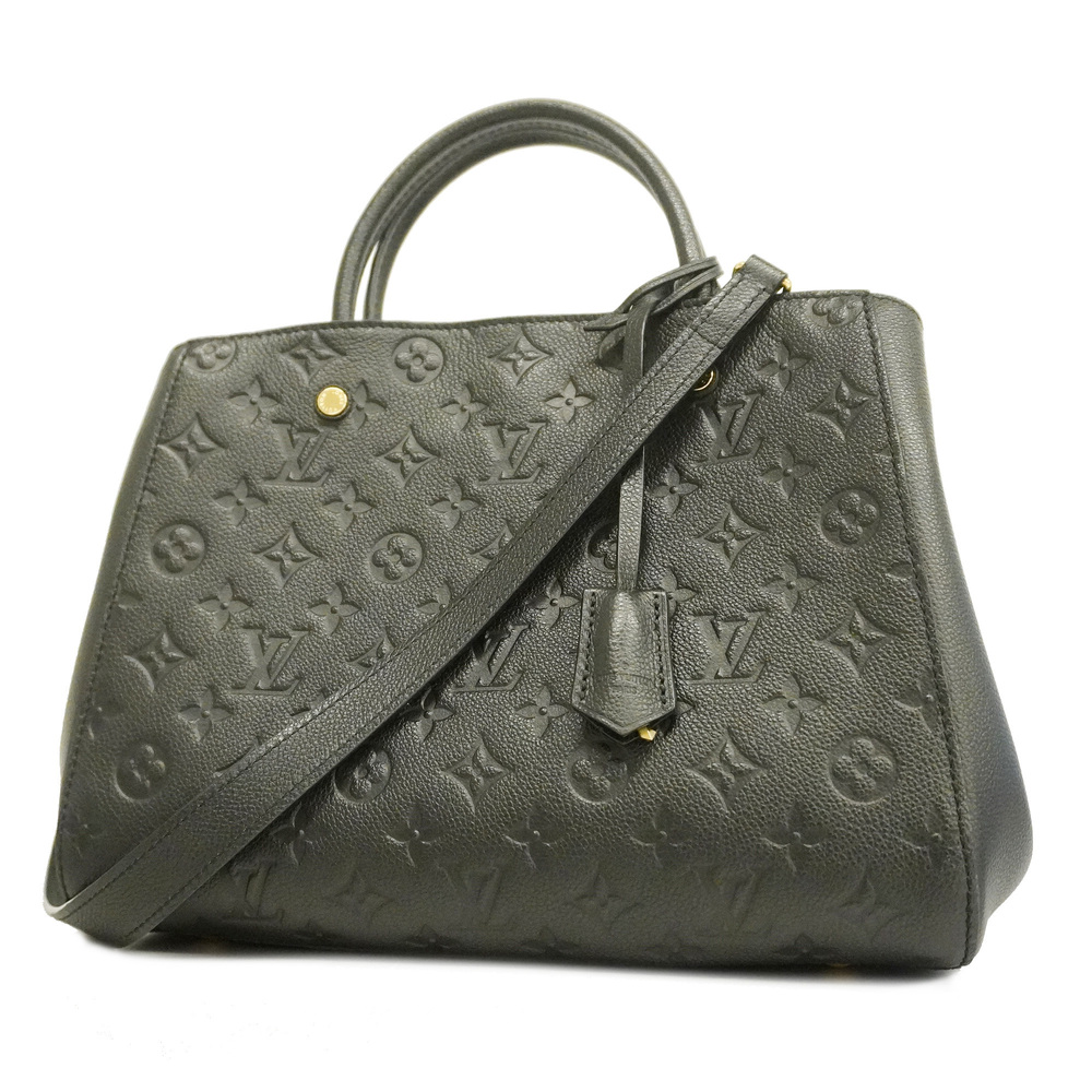 Auth Louis Vuitton Monogram Empreinte 2WAY Bag Montaigne MM M41048 Women  Handbag