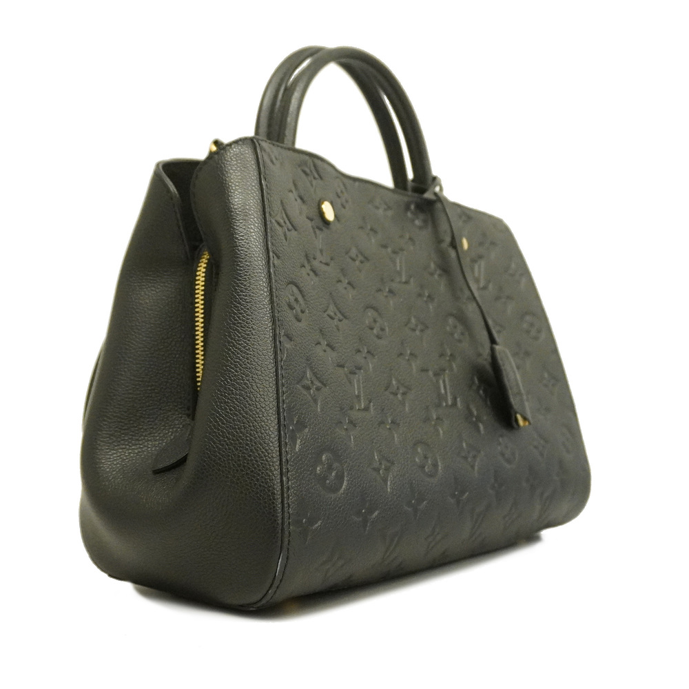 Auth Louis Vuitton Monogram Empreinte 2WAY Bag Montaigne MM M41048